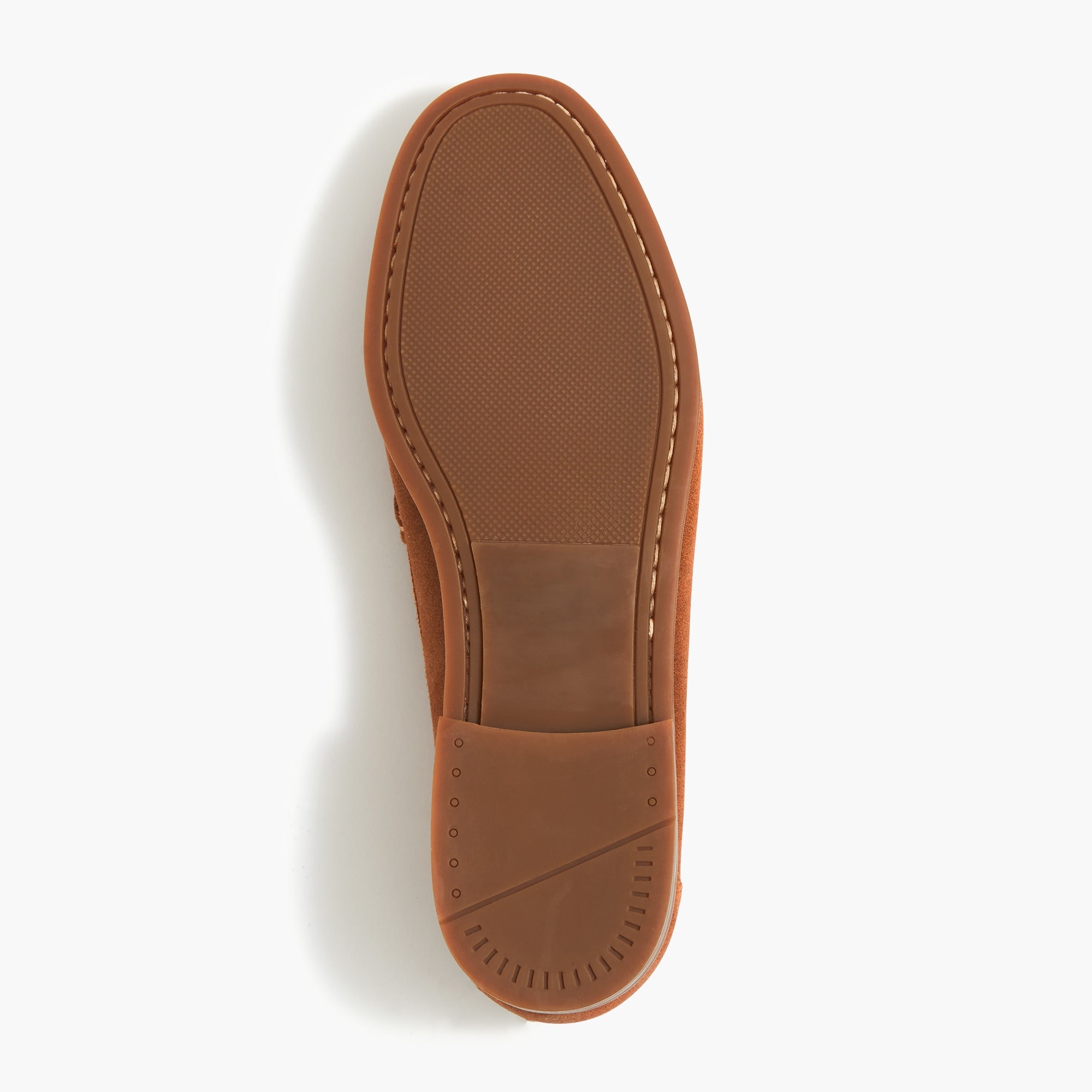 Suede penny loafers