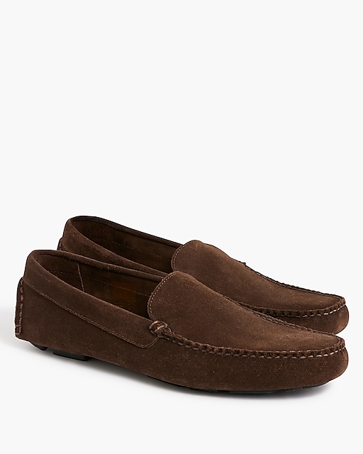  Suede driving loafers