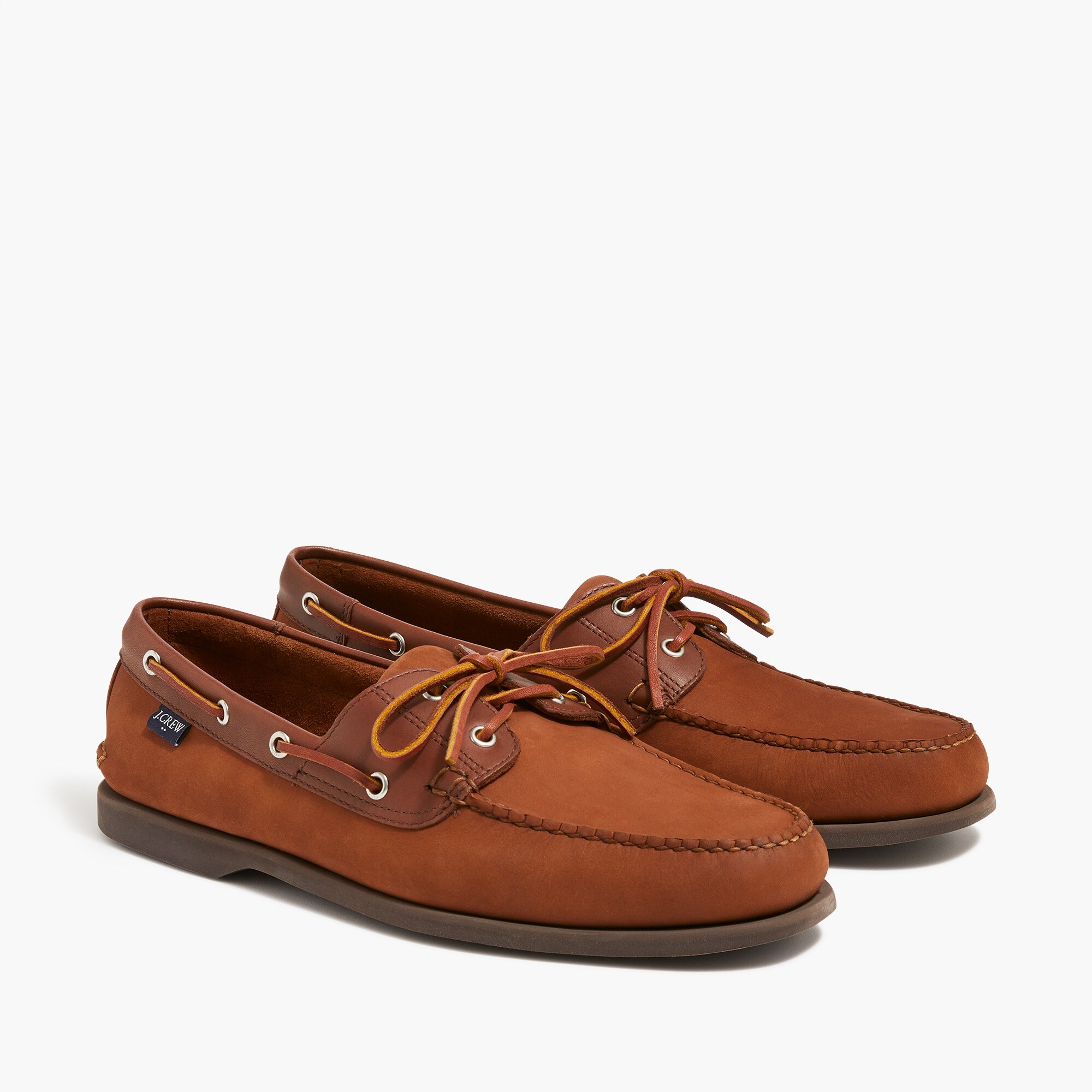 Leather boat shoes