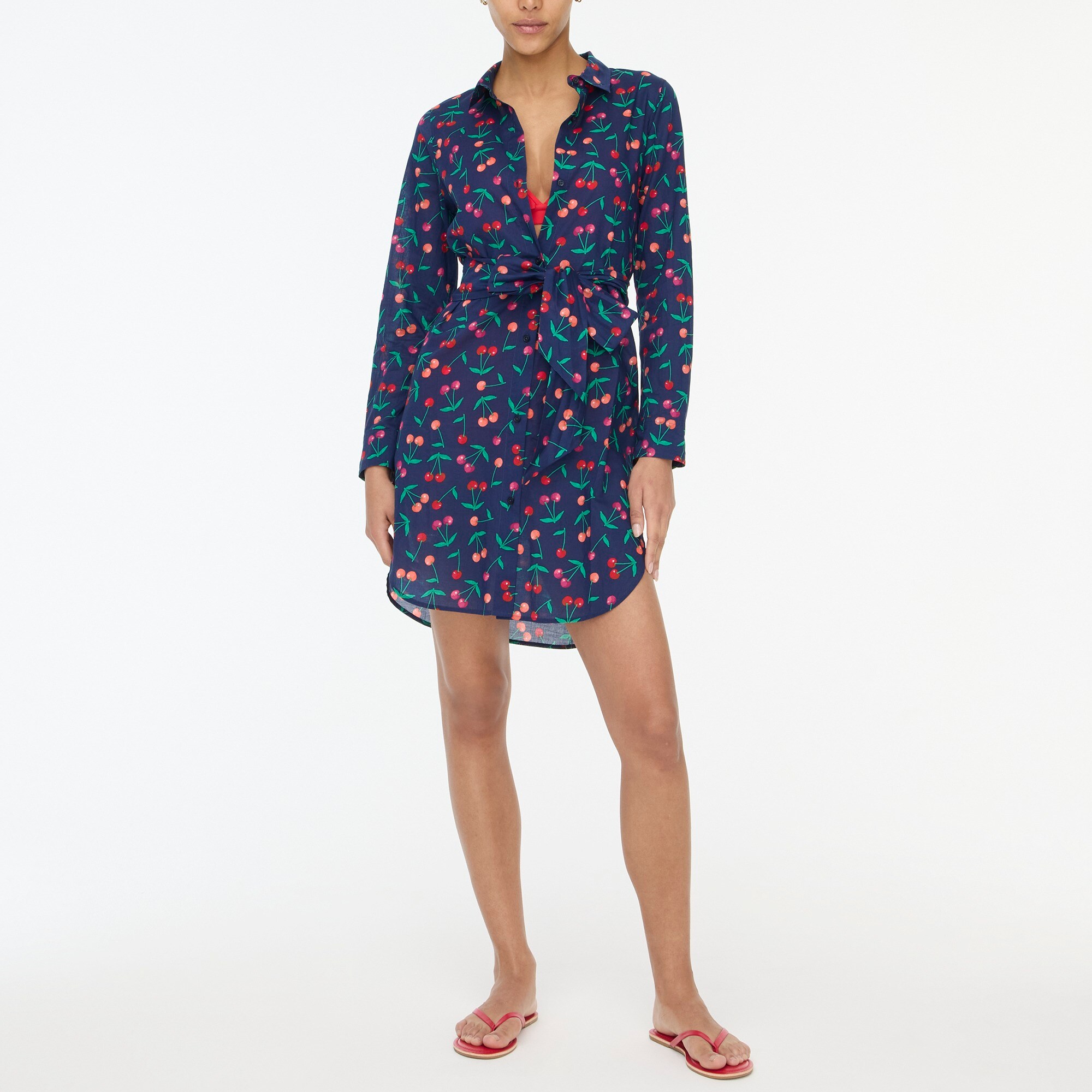 womens Cover-up shirtdress