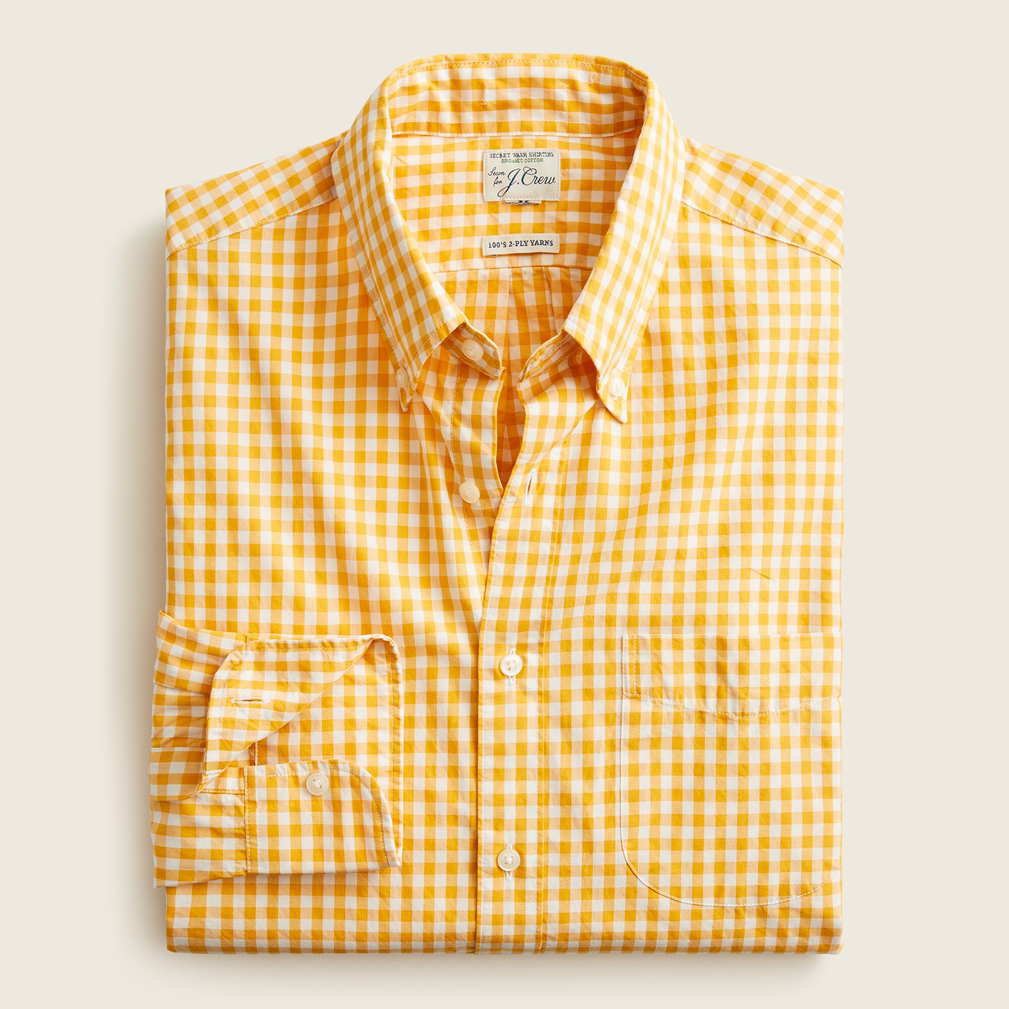  Slim Secret Wash organic cotton poplin shirt