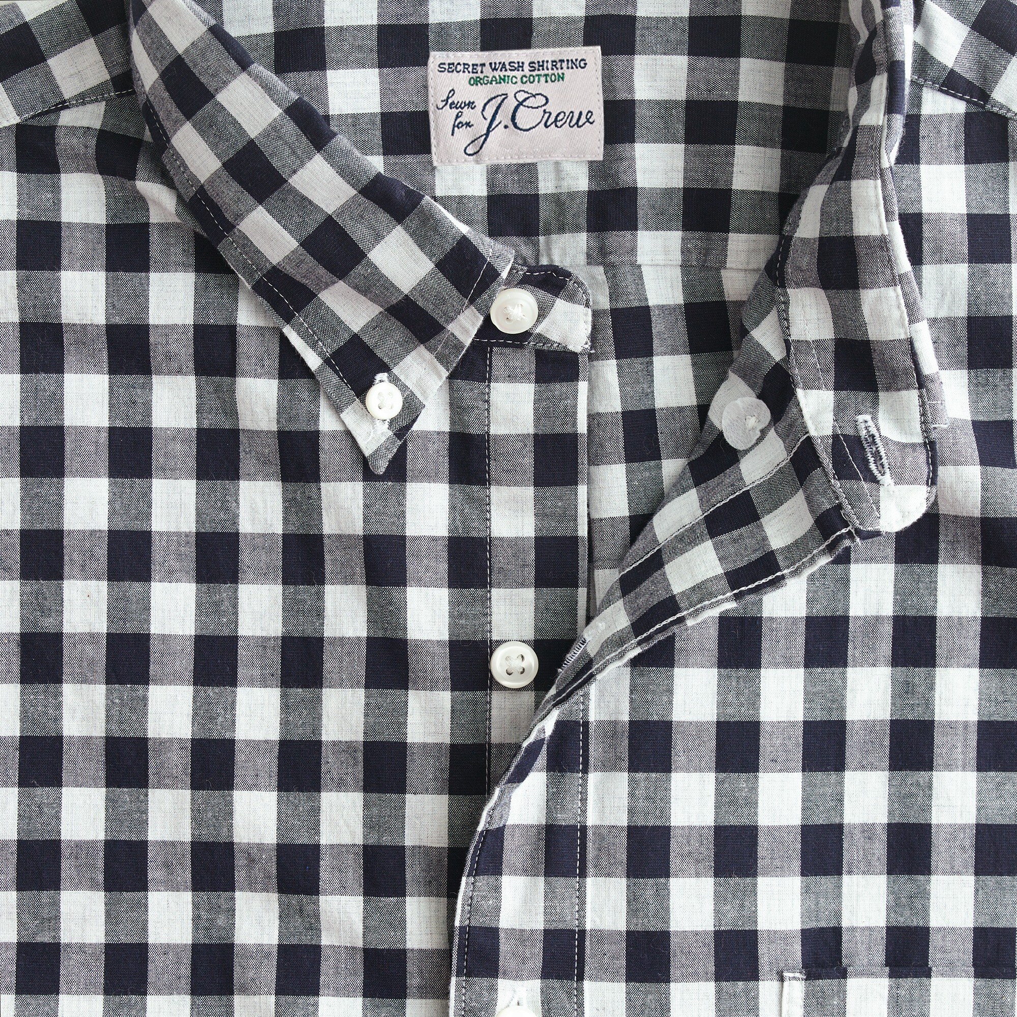 Slim Secret Wash organic cotton poplin shirt