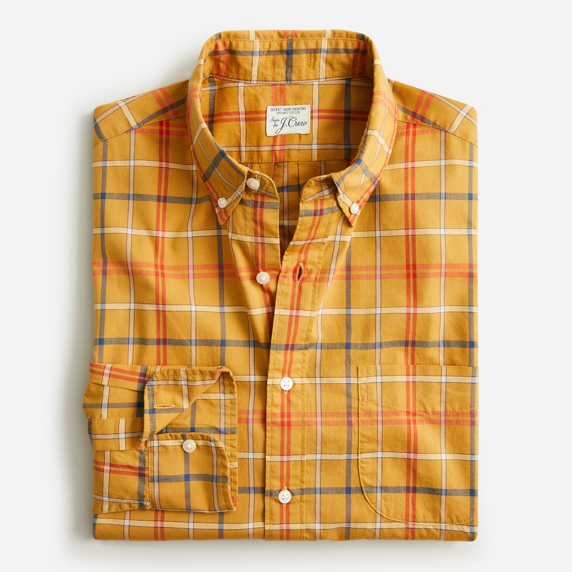  Secret Wash organic cotton poplin shirt