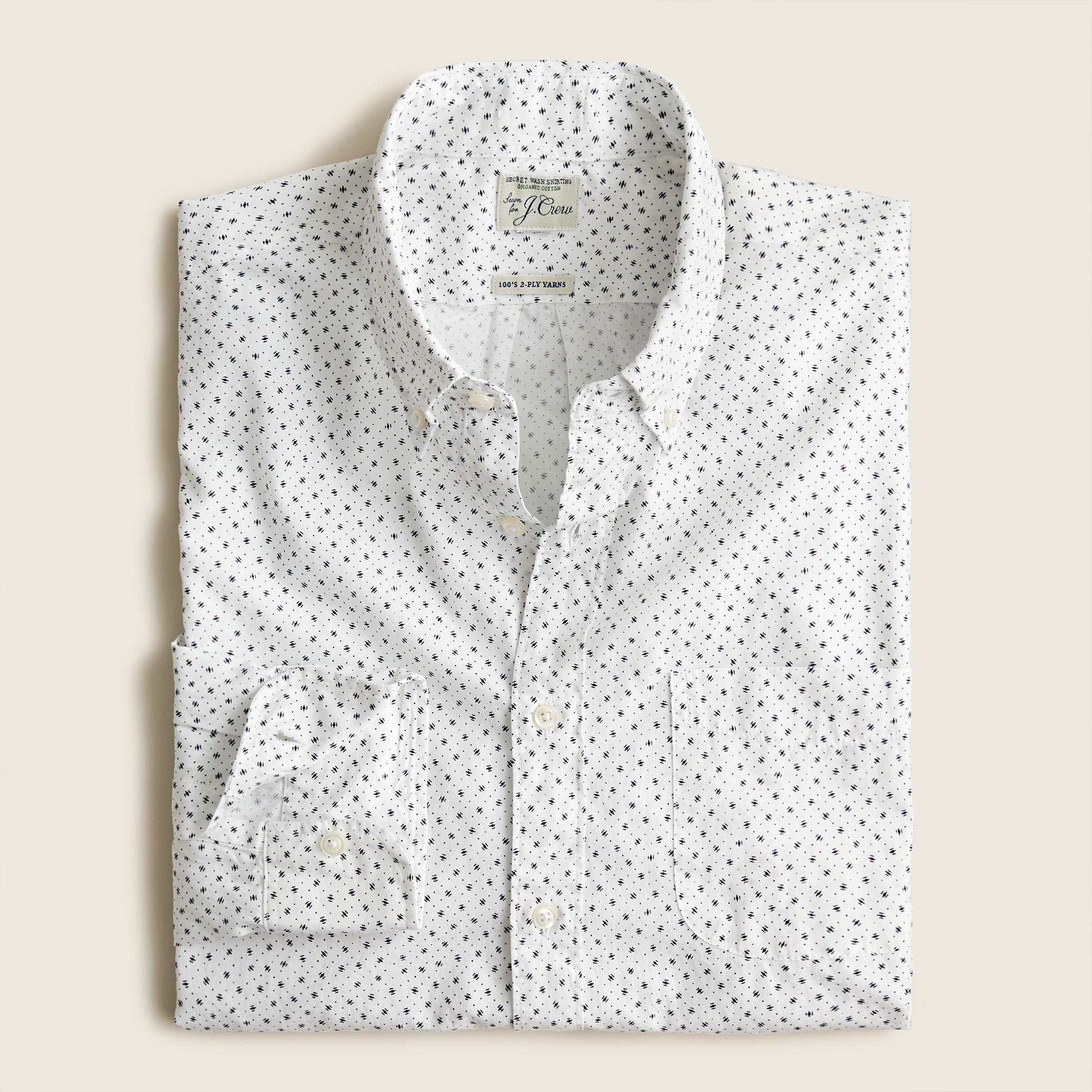  Tall Secret Wash organic cotton poplin shirt