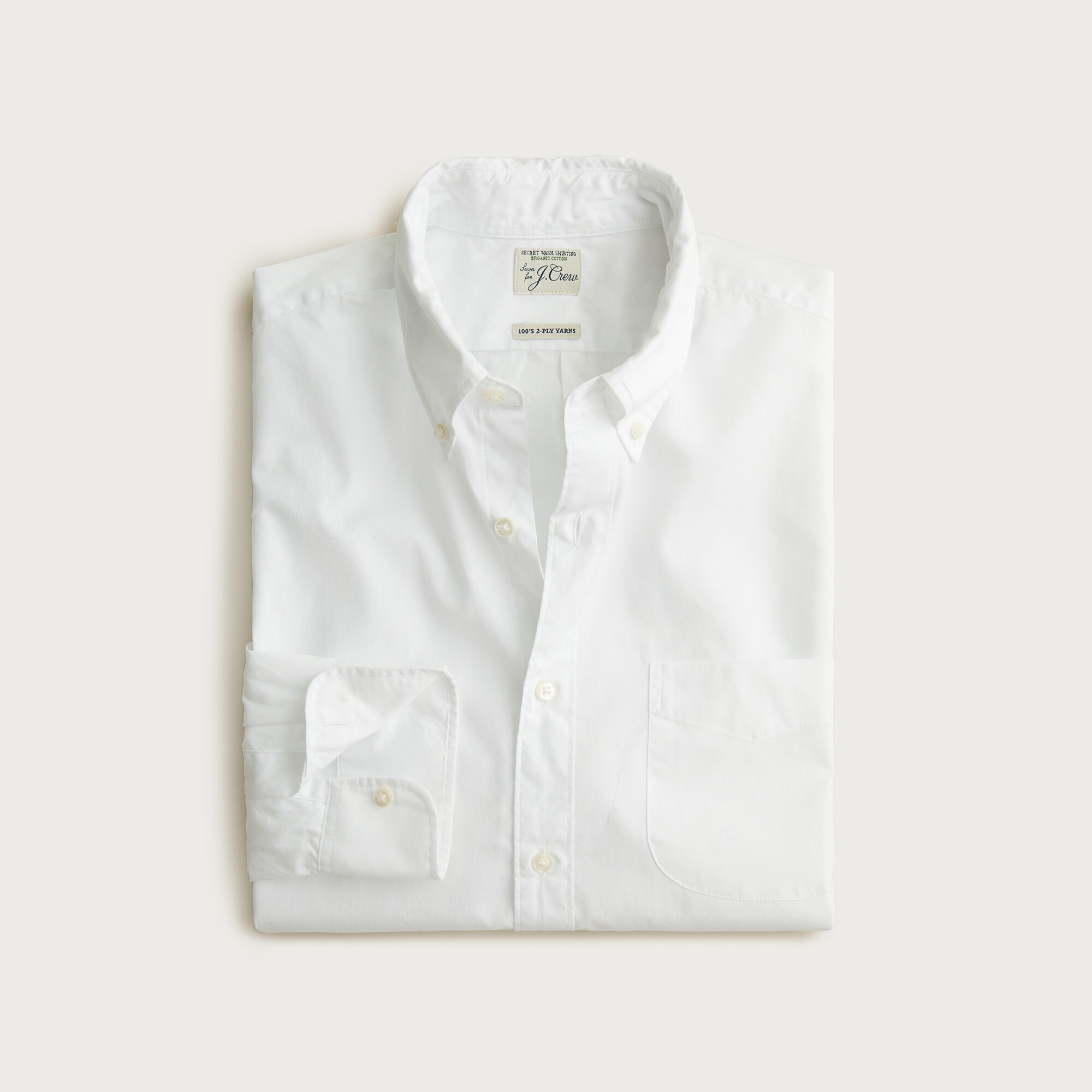 Secret Wash organic cotton poplin shirt
