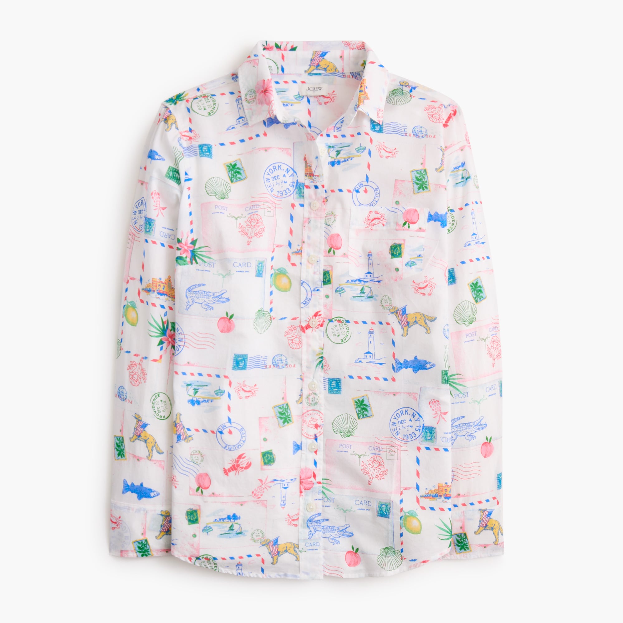 Lightweight cotton shirt in signature fit