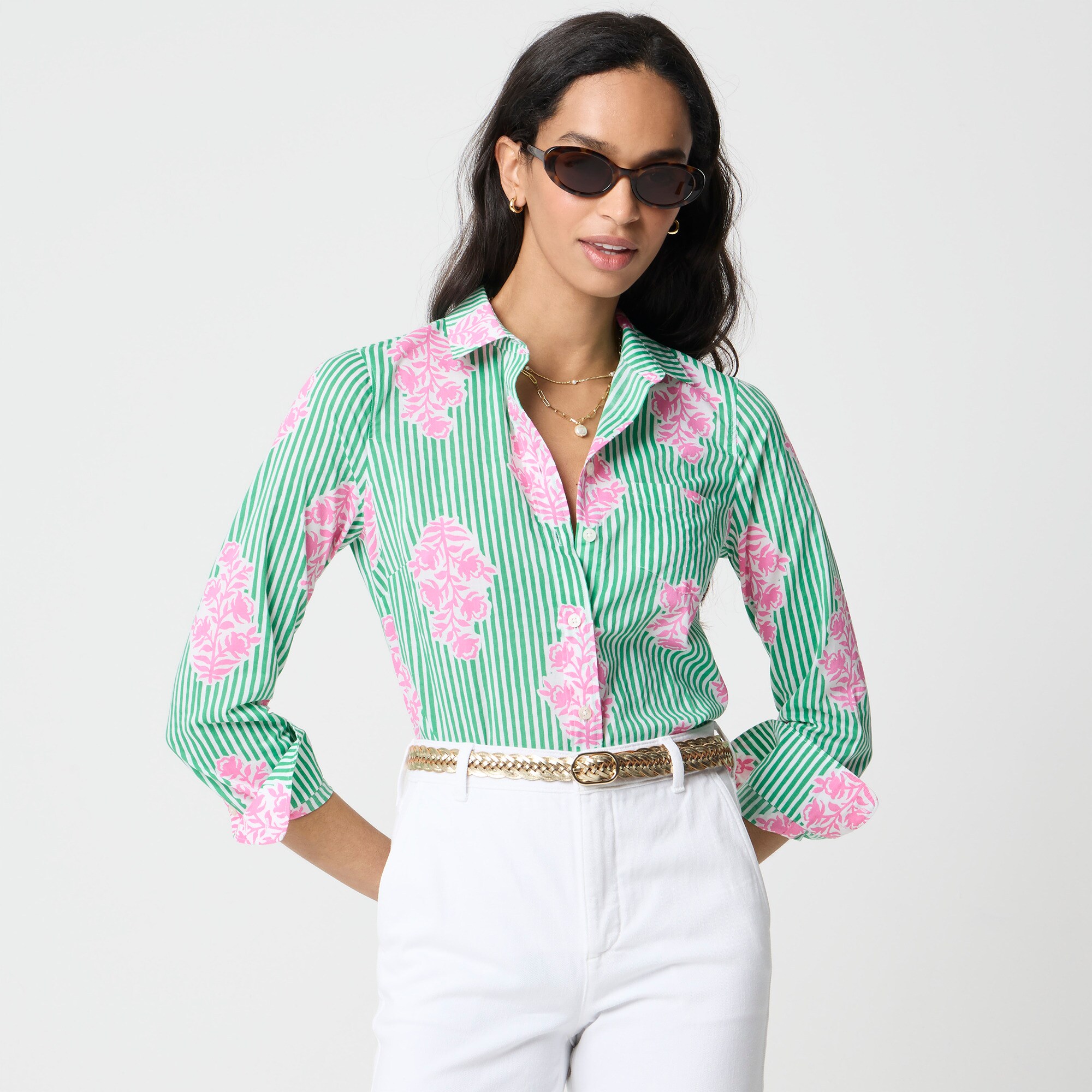 Lightweight cotton shirt in signature fit