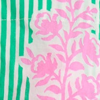 Lightweight cotton shirt in signature fit SUMMER GREEN PINK