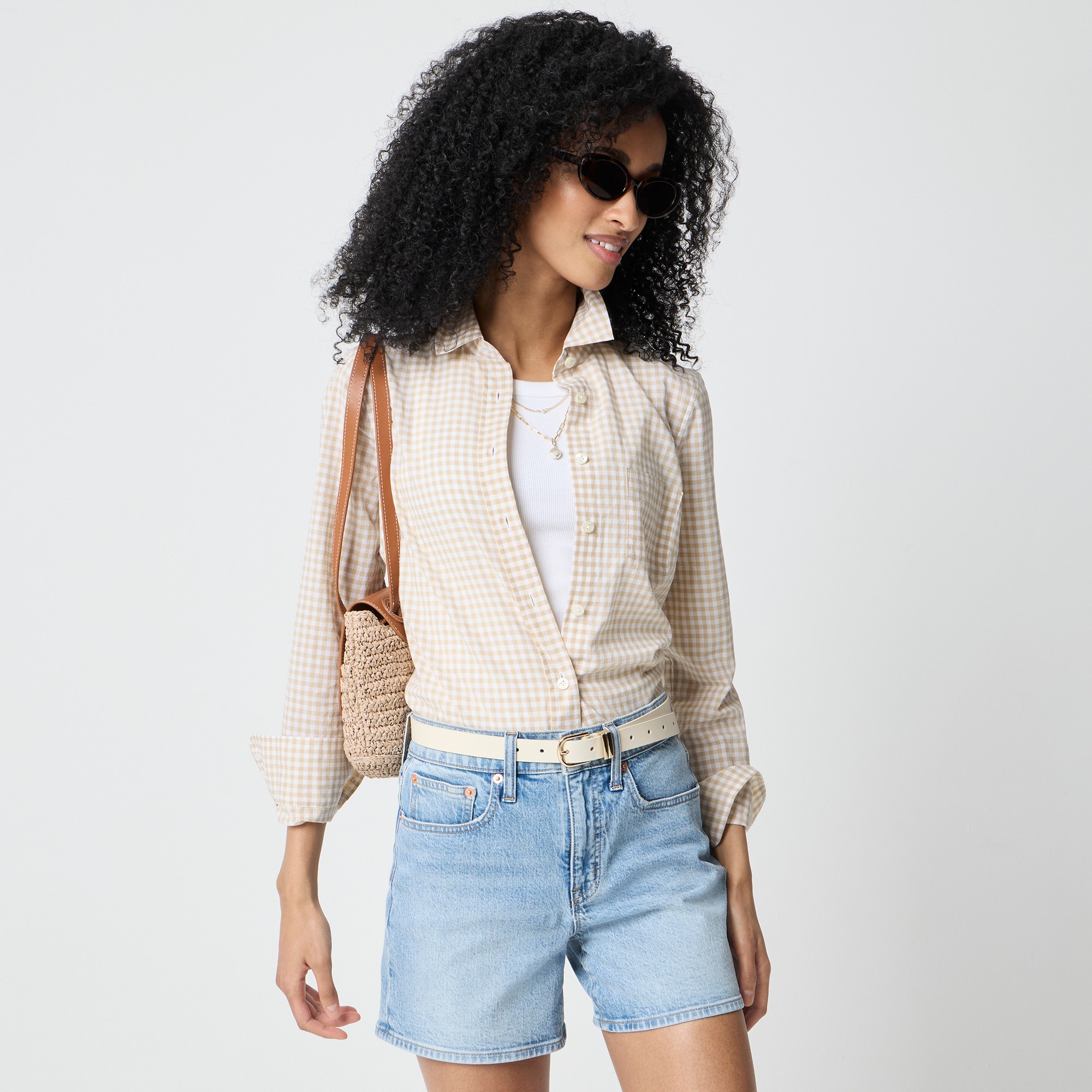 Lightweight cotton shirt in signature fit