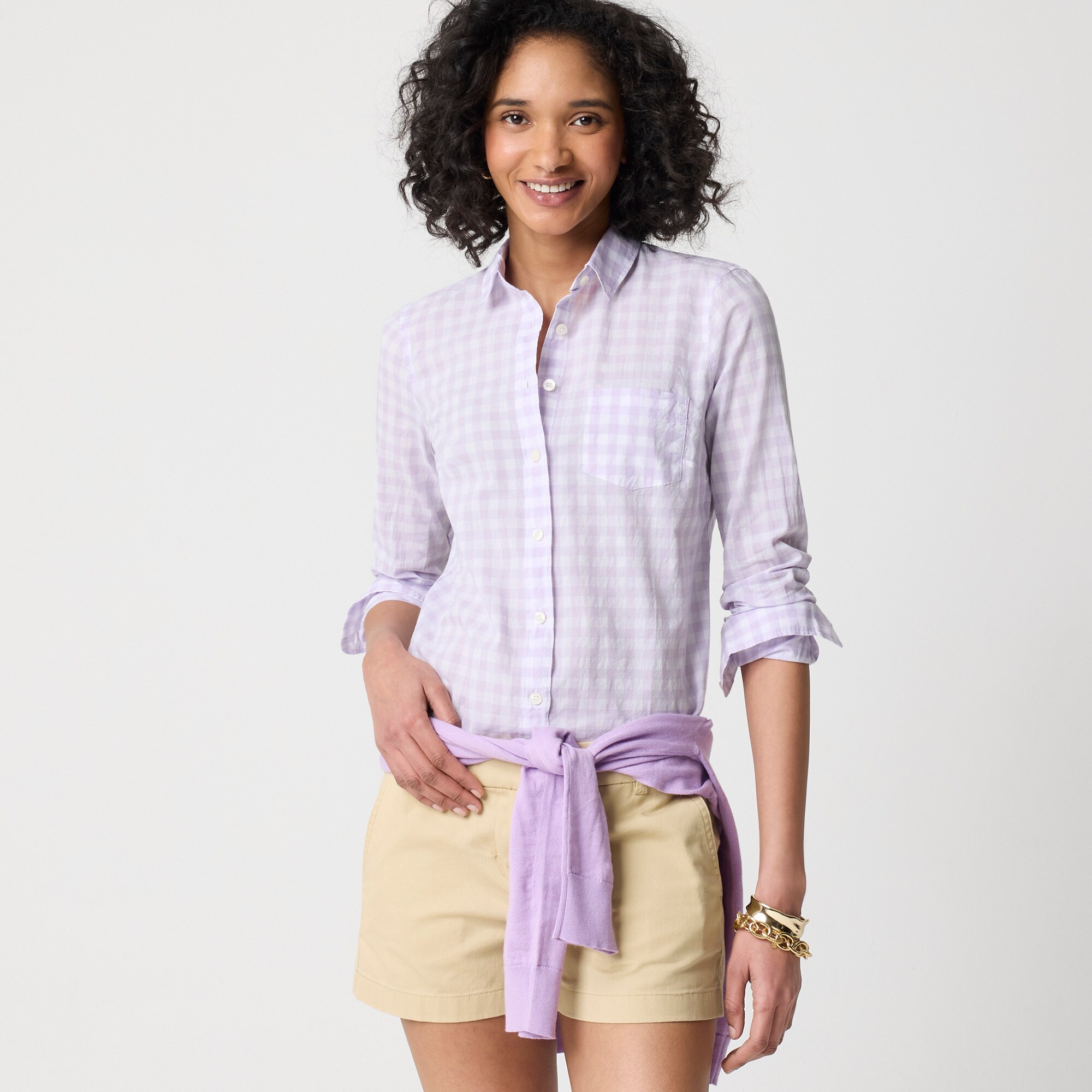 womens Lightweight cotton shirt in signature fit