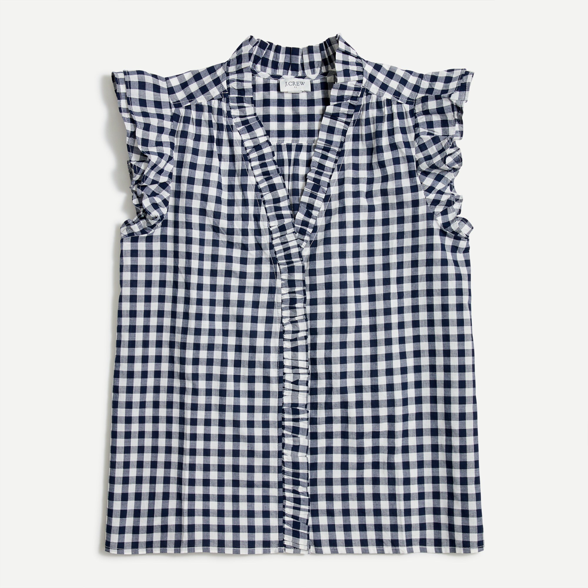 Factory Sleeveless Ruffle Top For Women