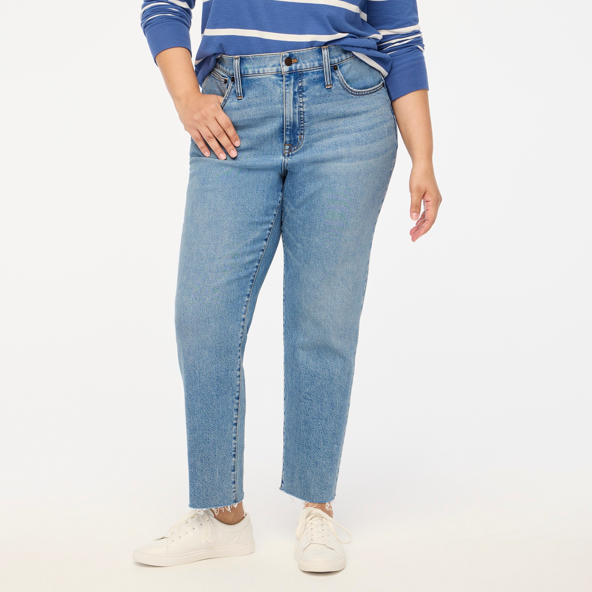 ［THE DENIM］ TIGHT STRAIGHT DENIM JXNICE SL-STR MW C8220 JEANS DNM NOOS | Medium Blue | JJXX®