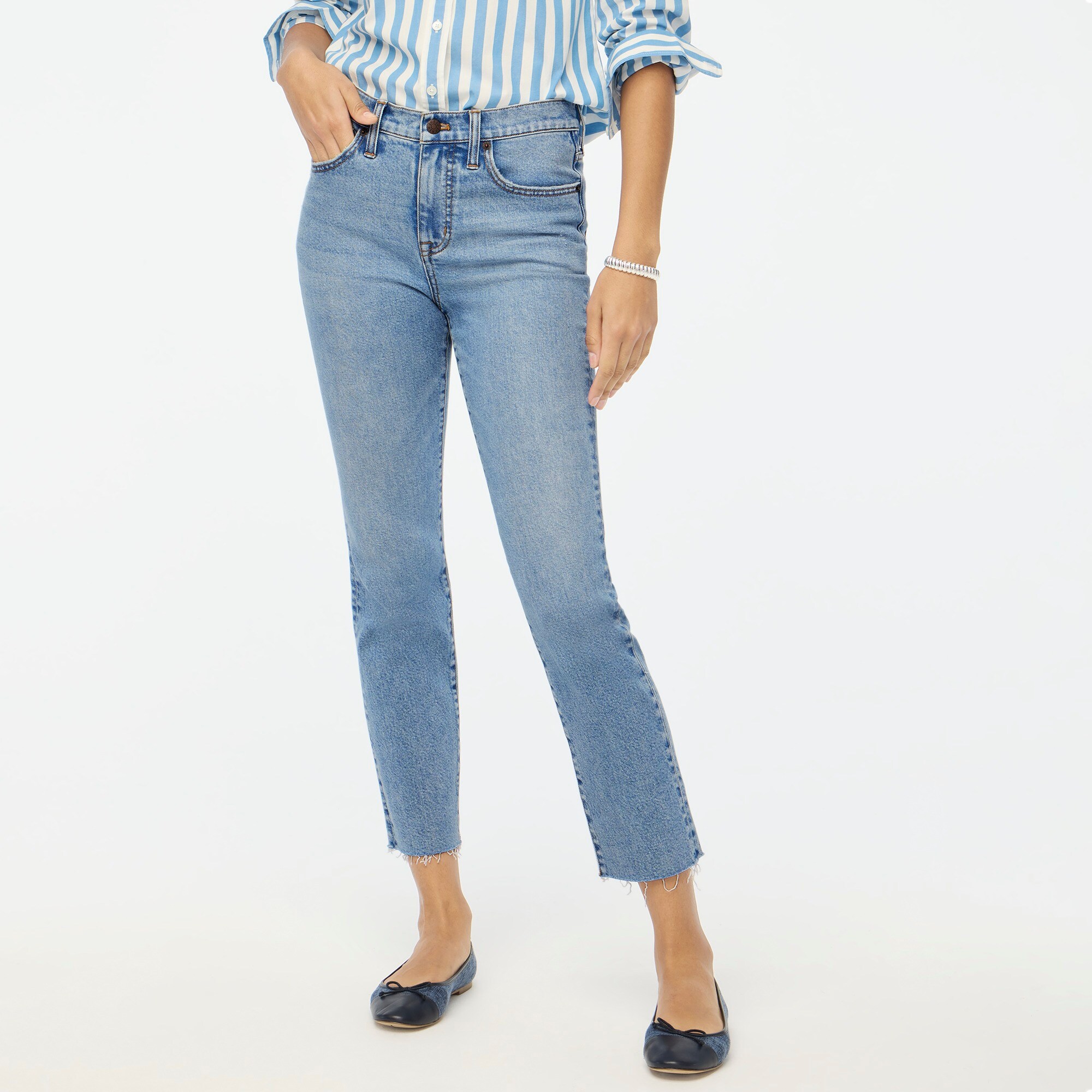 womens Essential straight jean in all-day stretch