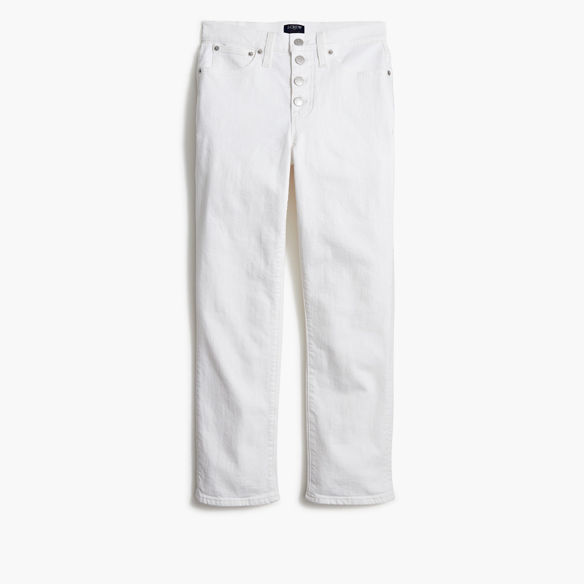 essential straight white jean in all-day stretch for women