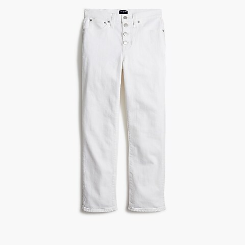 womens Essential straight white jean in all-day stretch