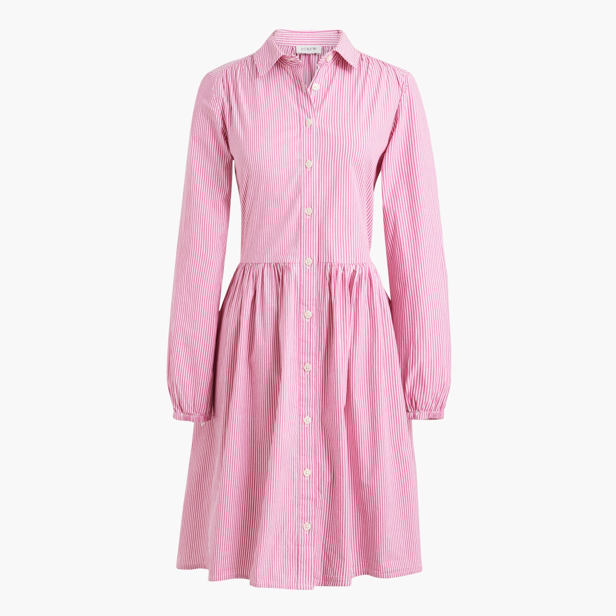 chambray mini shirt-dress for women