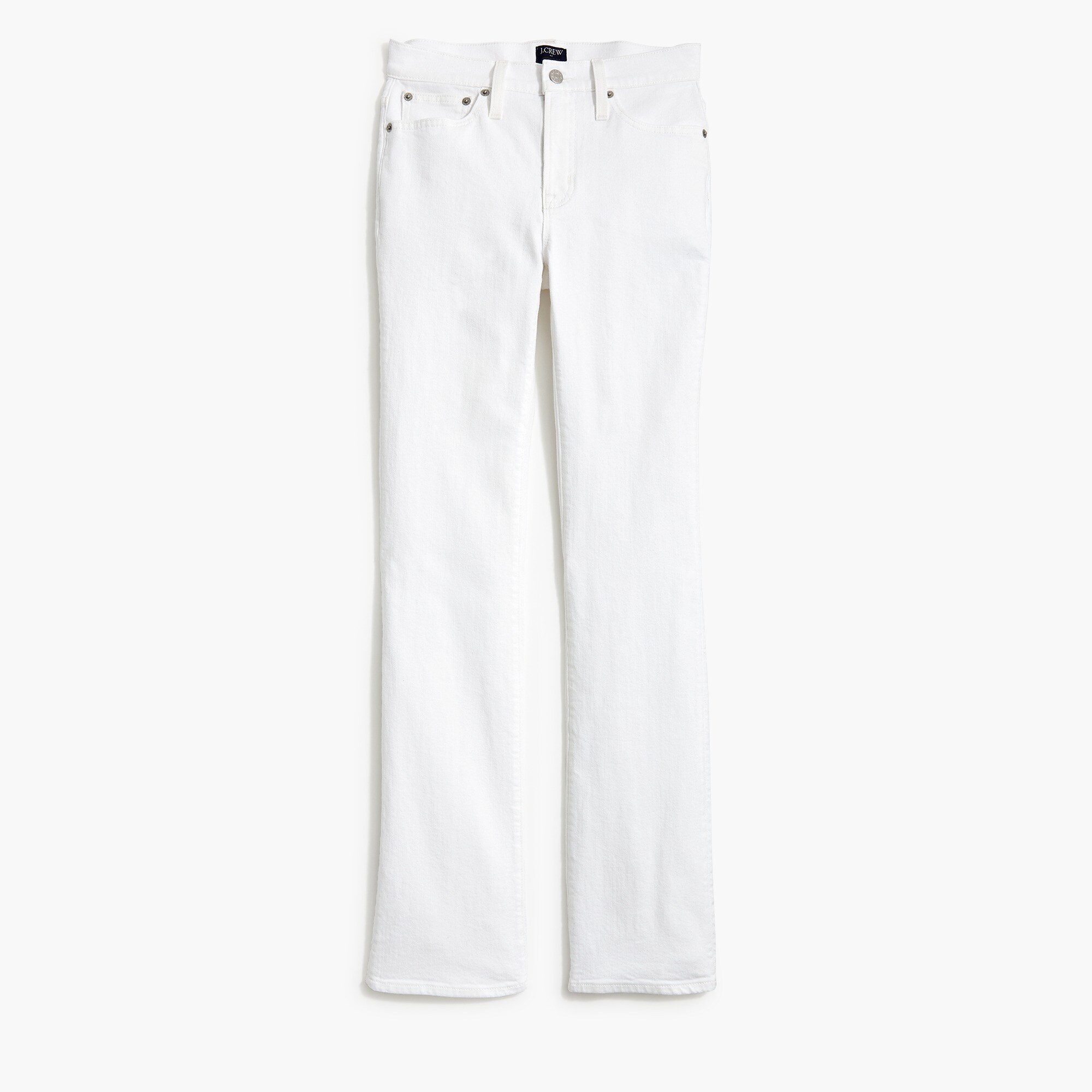 white bootcut jean in all-day stretch for women