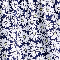 Printed flutter-sleeve mini dress ANTIQUE NAVY 