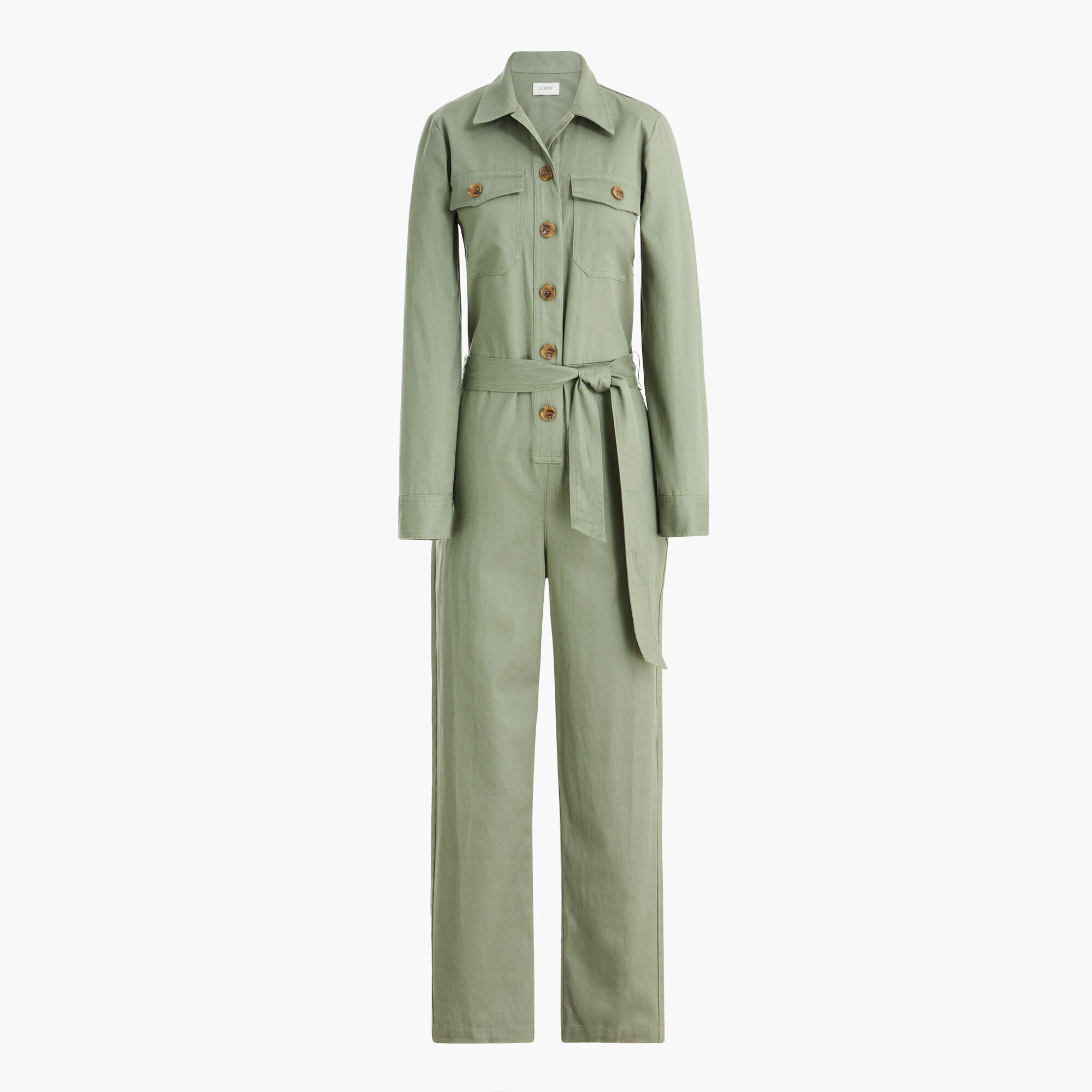 Collared utility jumpsuit