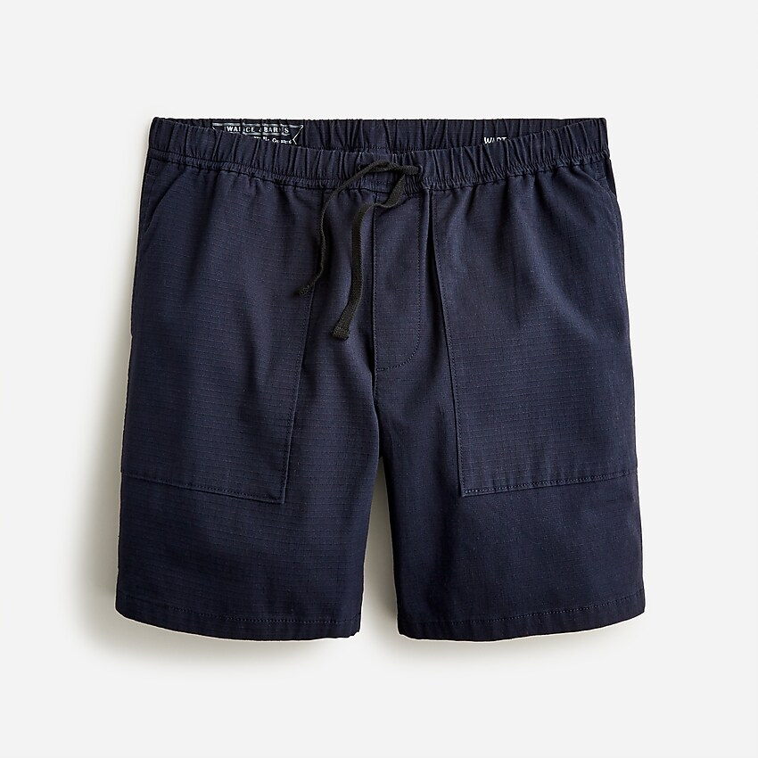 j.crew: wallace &amp; barnes 7.5" ripstop camp short for men, right side, view zoomed