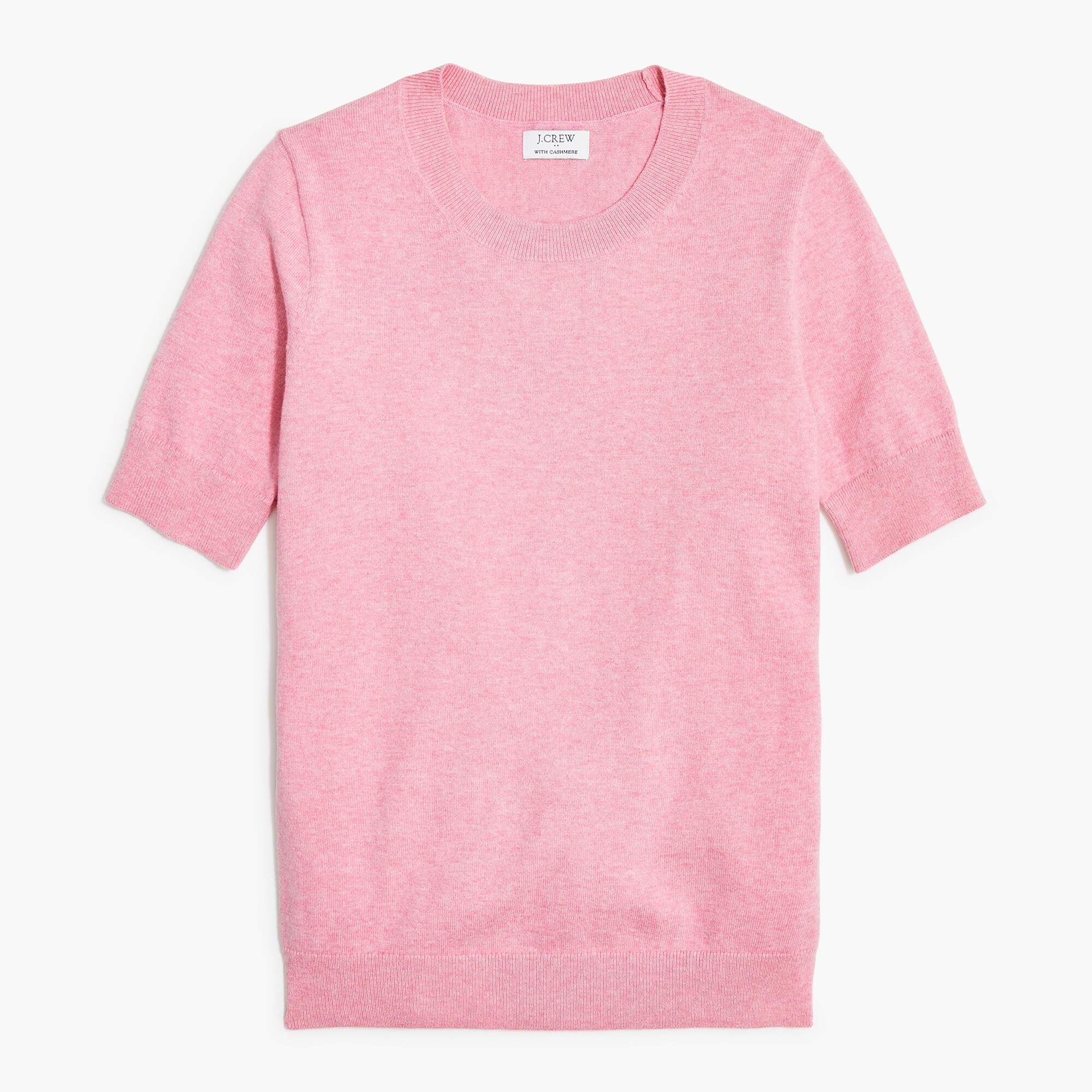 Cotton-blend short-sleeve sweater