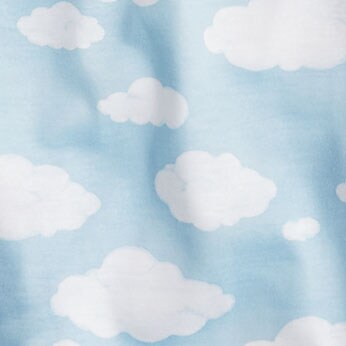 Girls' ruffle-sleeve cloud nightgown PALE CHAMBRAY WHITE factory: girls' ruffle-sleeve cloud nightgown for girls