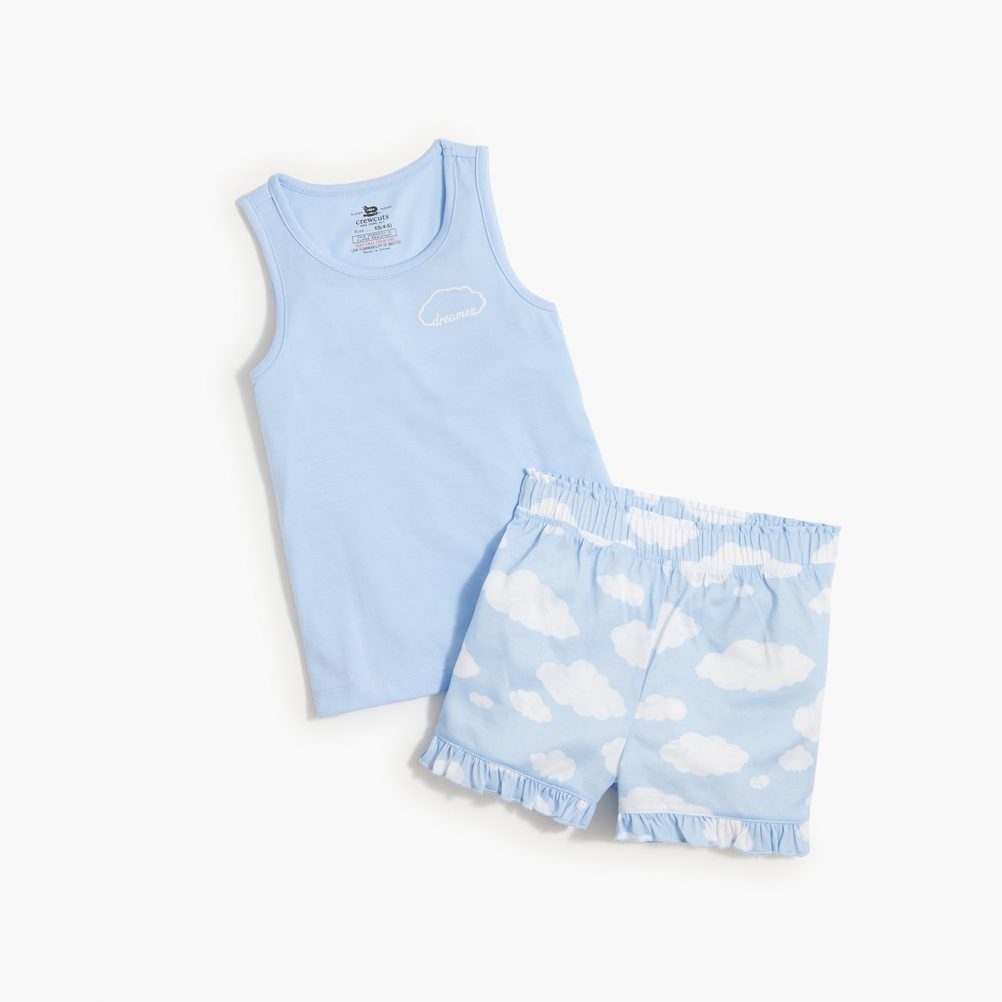 Girls' cloud pajama set