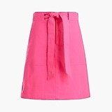 Linen-cotton utility skirt