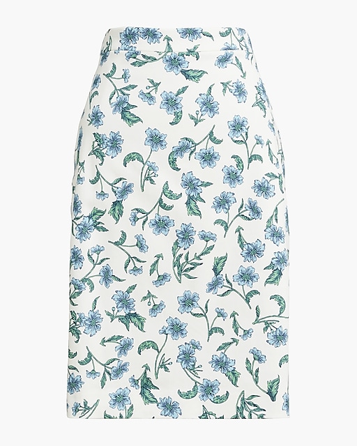  Printed pencil skirt