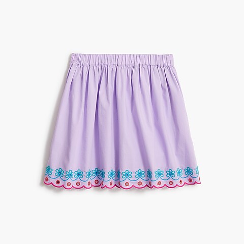  Girls' skirt with embroidered hem