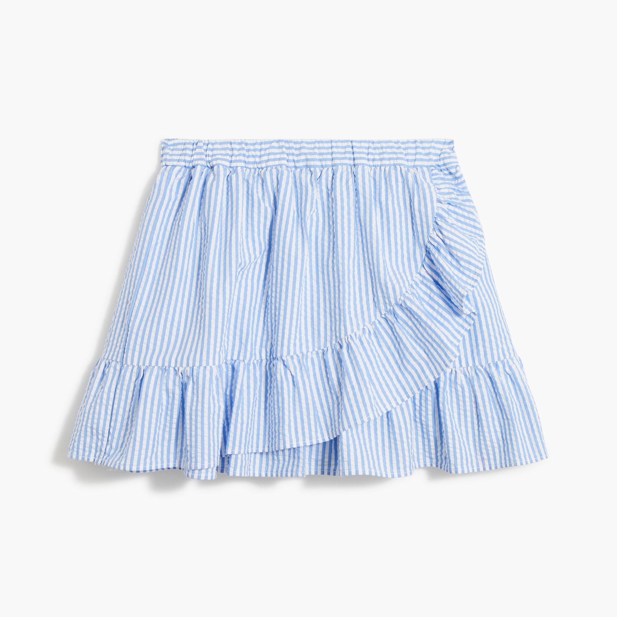 Girls' seersucker skirt