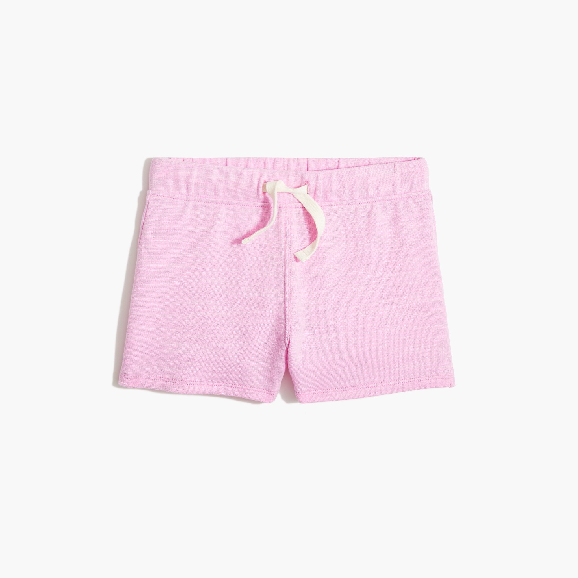 girls' cotton terry knit short for girls