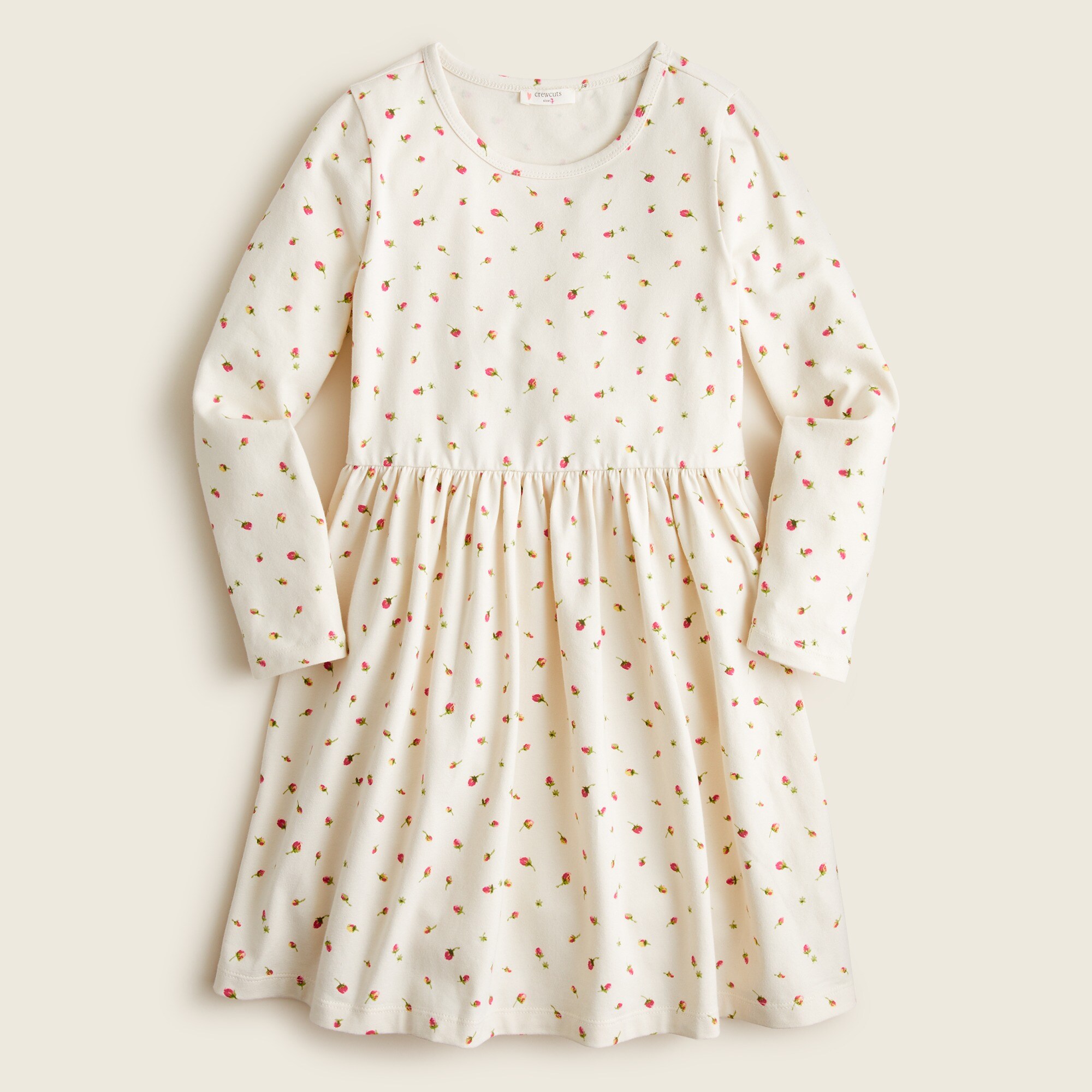 Girls' long-sleeve skater dress