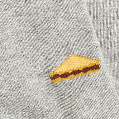 Peanut butter and jelly trouser socks GREY PB AND J peanut butter and jelly trouser socks for women