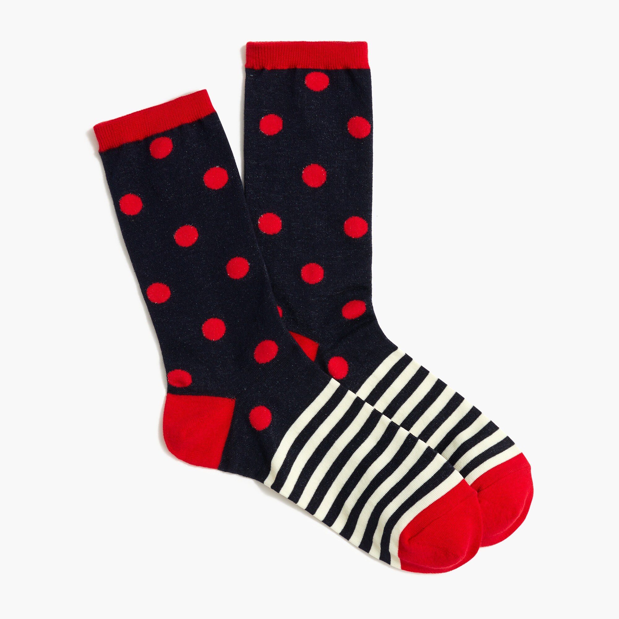 Mixed-print trouser socks