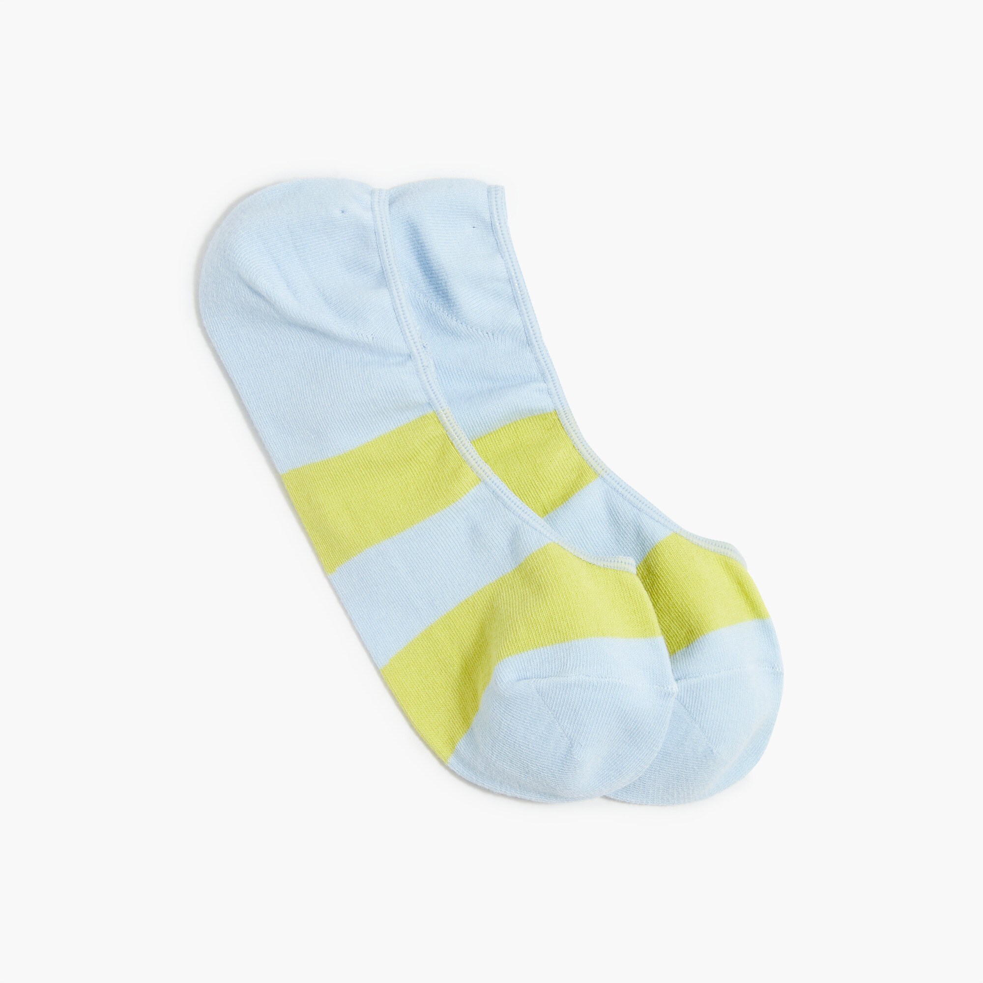 Rugby stripe no-show socks