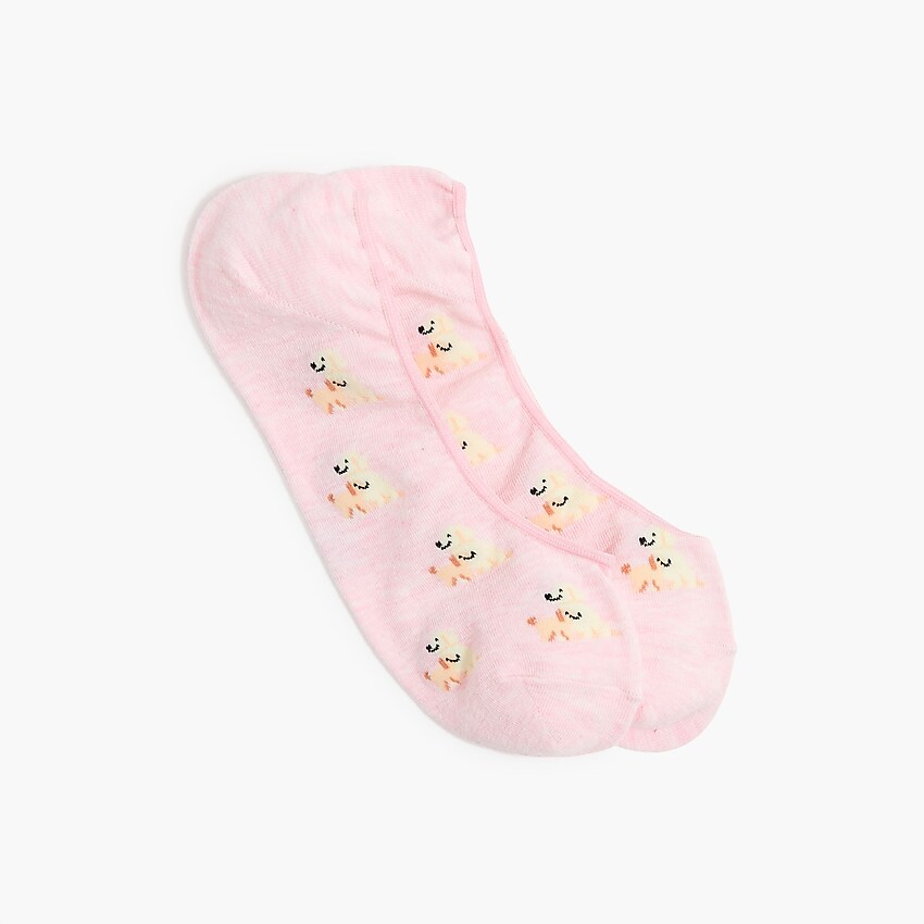 factory: puppy love no-show socks for women, right side, view zoomed
