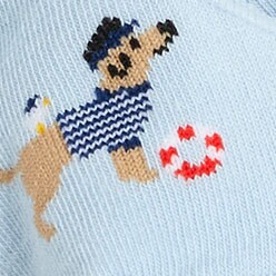Sailor dog no-show socks BLUE SAILOR DOGS factory: sailor dog no-show socks for women