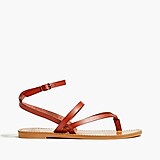 Strappy ankle-wrap sandals