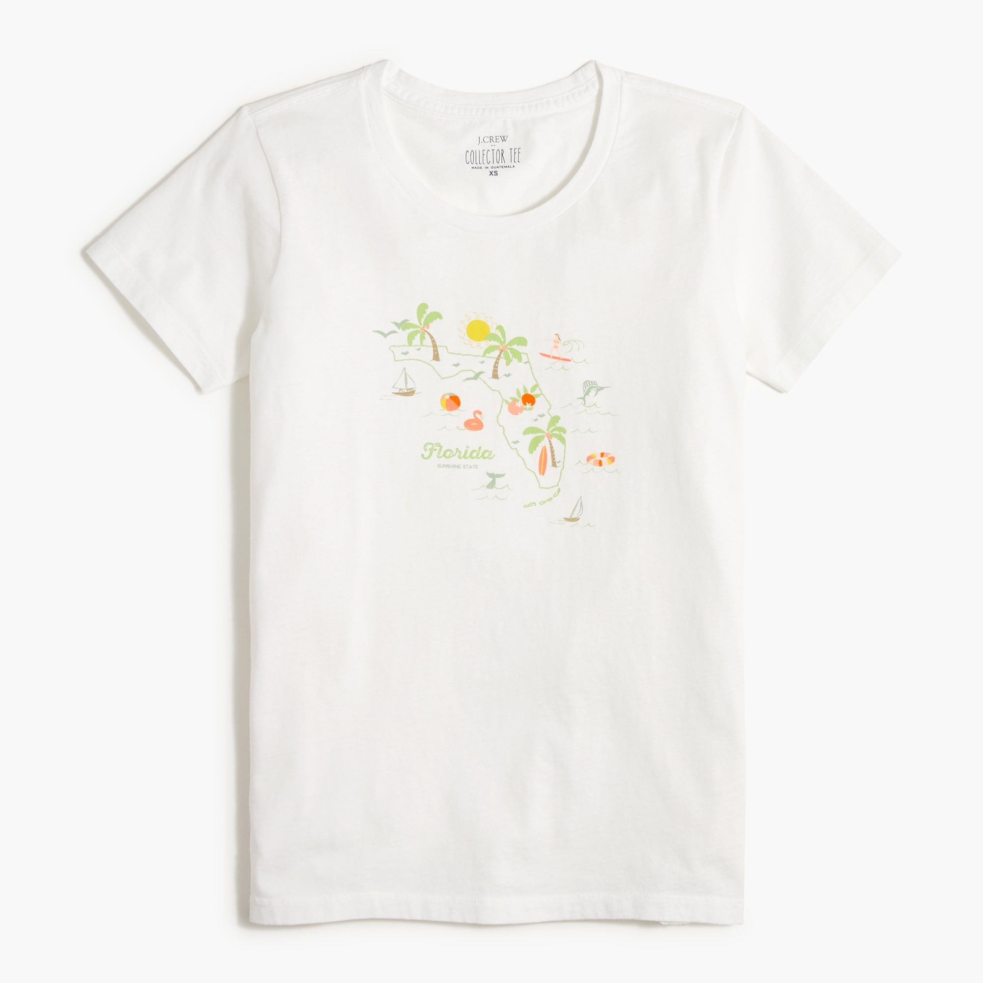 Florida map graphic tee