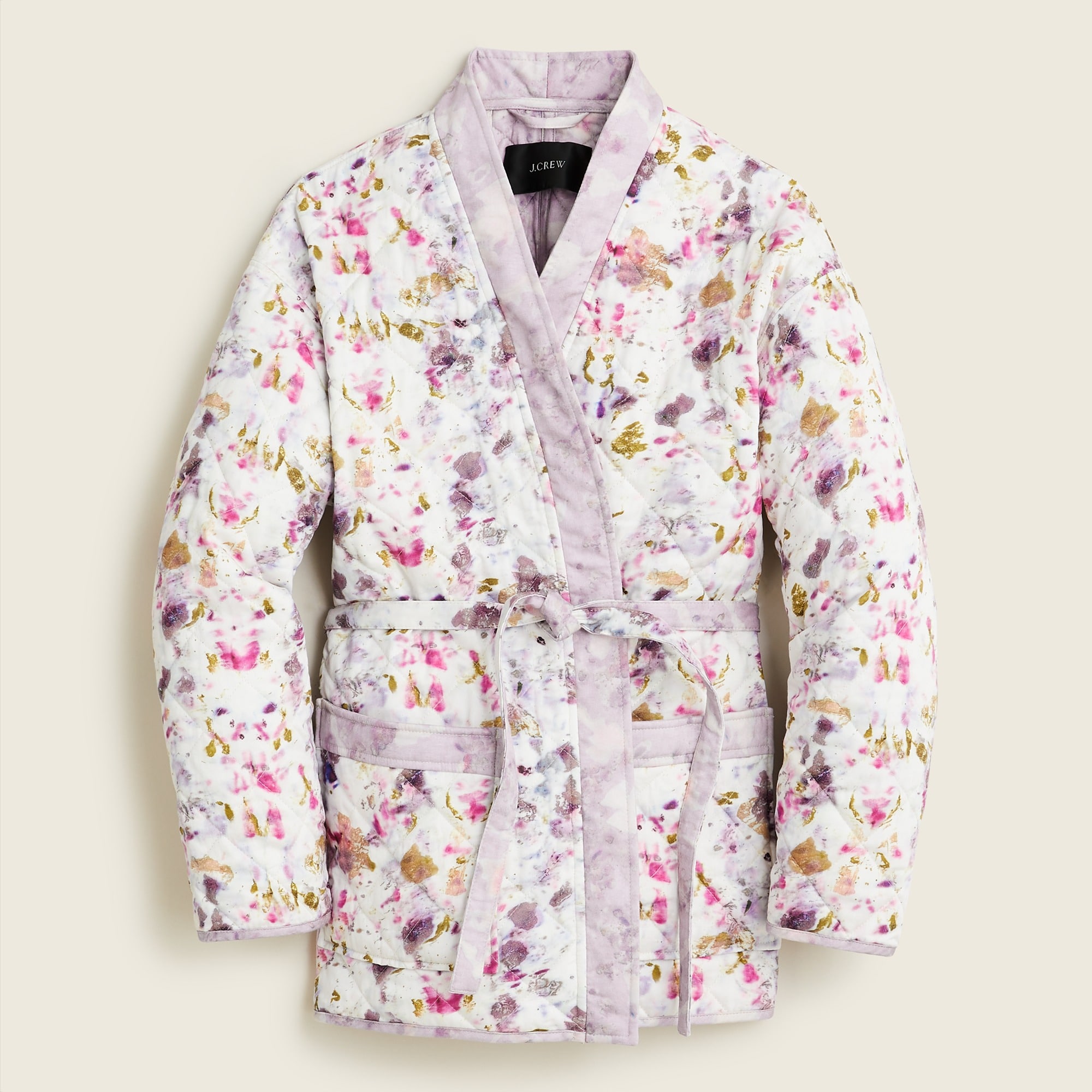 Flora Obscura X J.Crew Quilted Reversible Wrap Jacket With