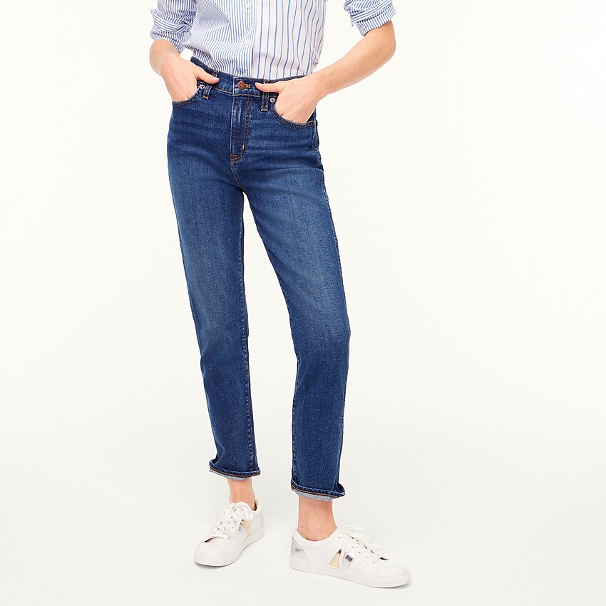 factory: classic vintage jean in all-day stretch for women, right side, view zoomed