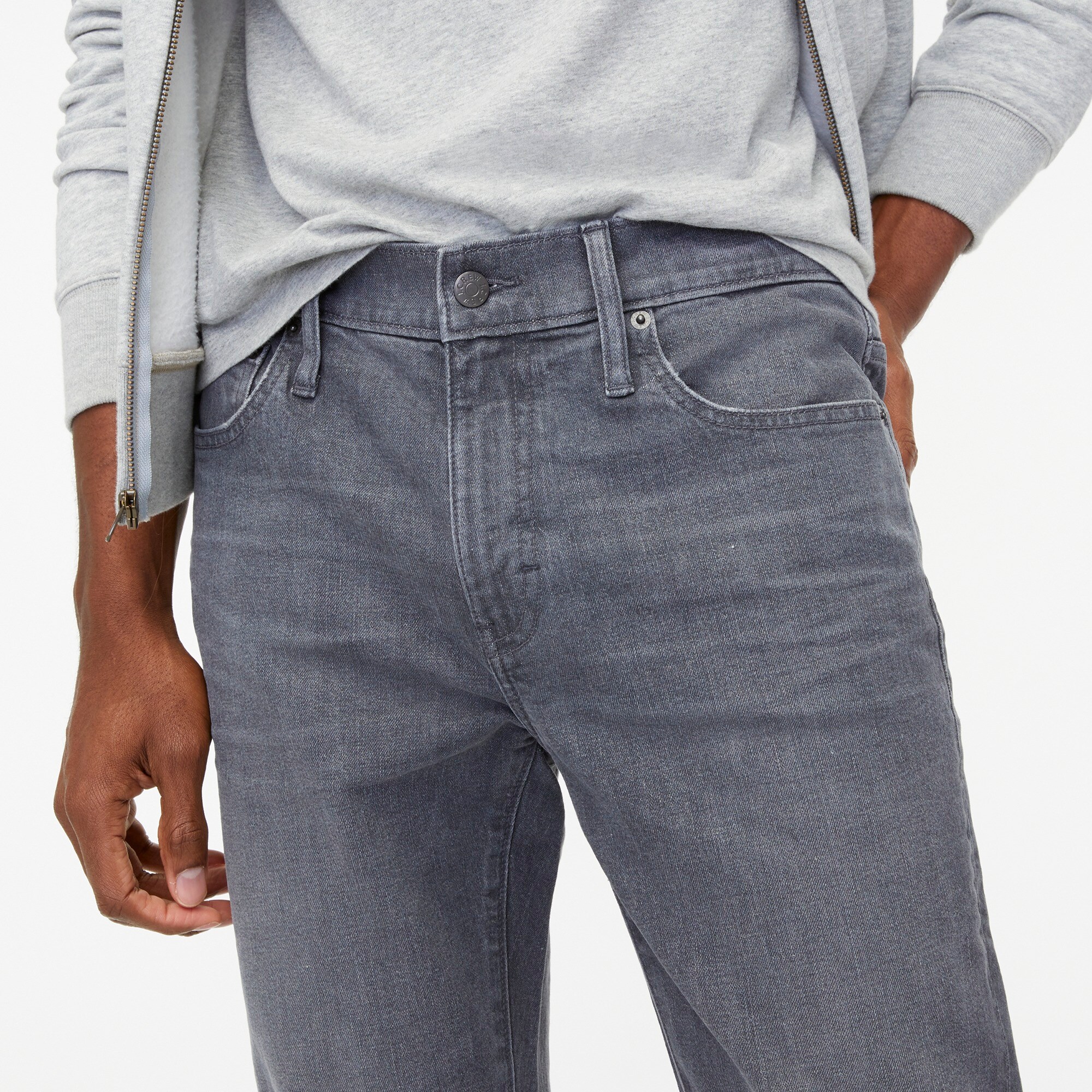 Slim-fit grey jean in signature flex