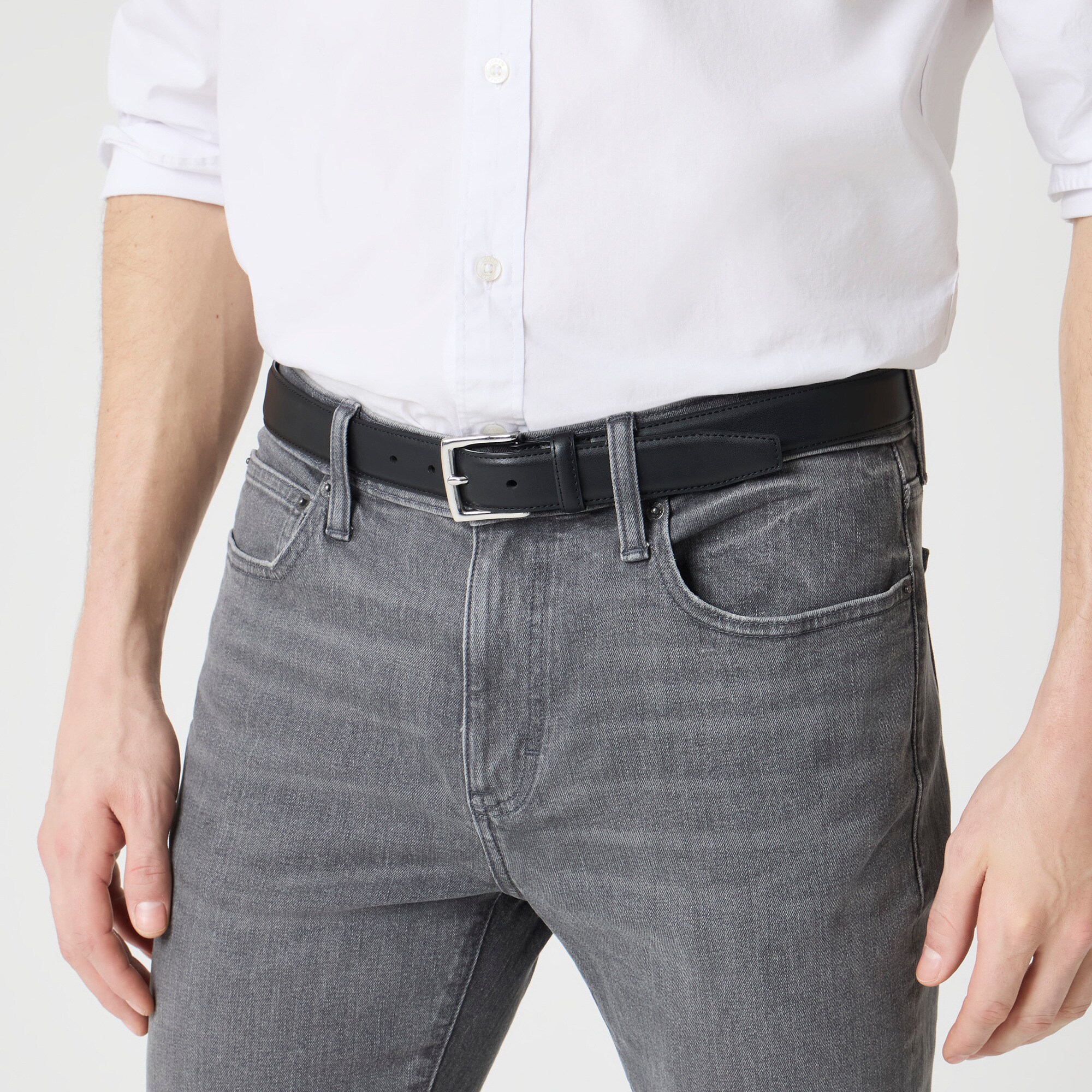 Slim-fit grey jean in signature flex
