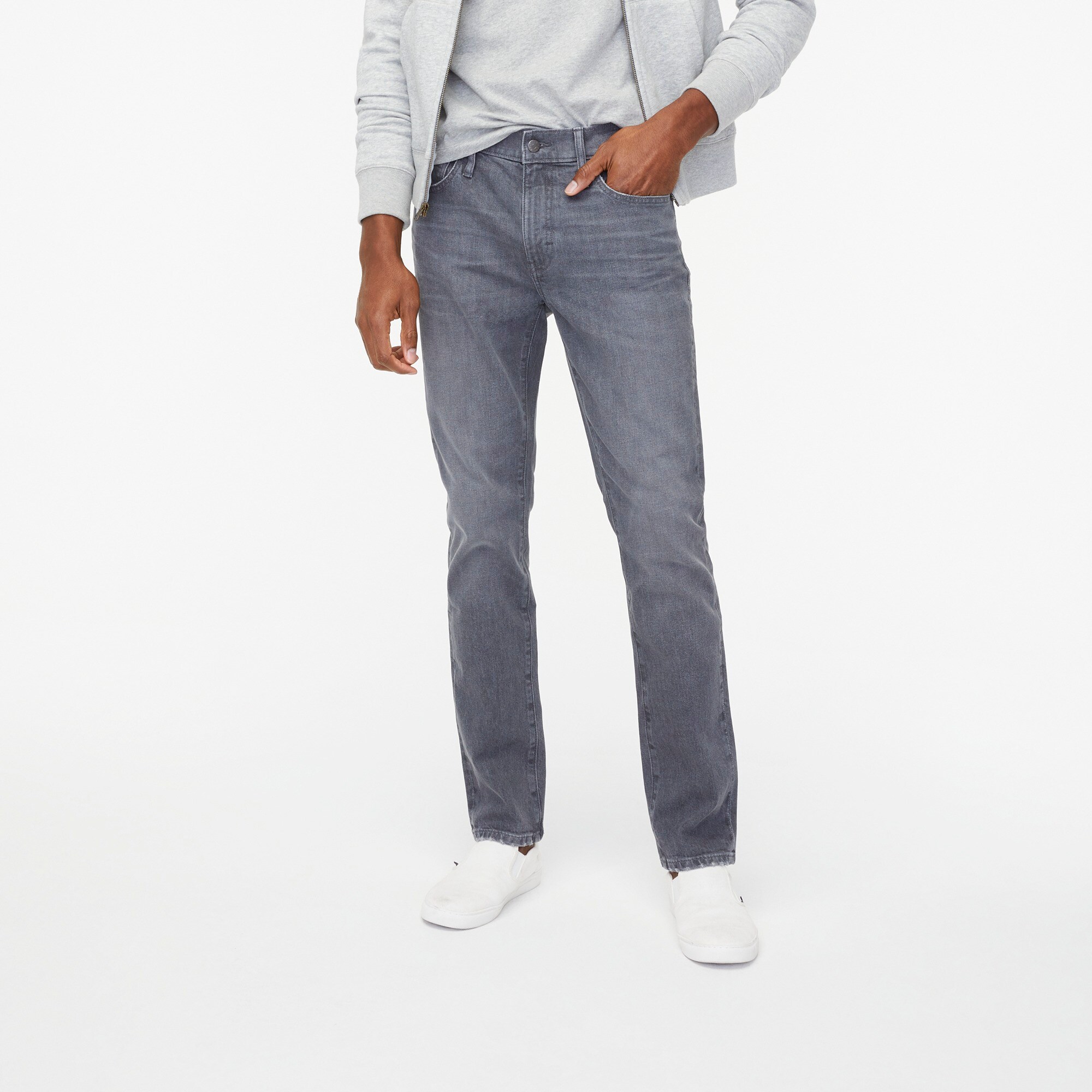 Slim-fit grey jean in signature flex