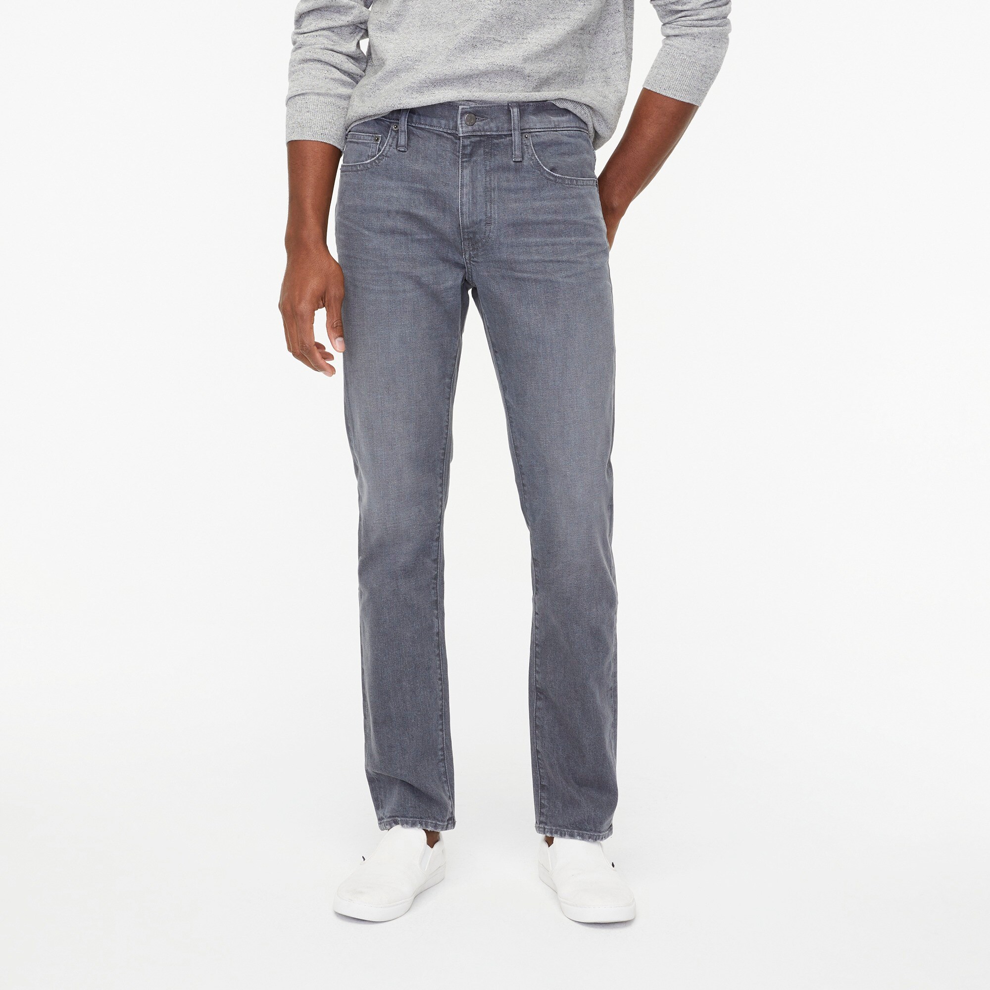 mens Straight-fit grey jean in signature flex
