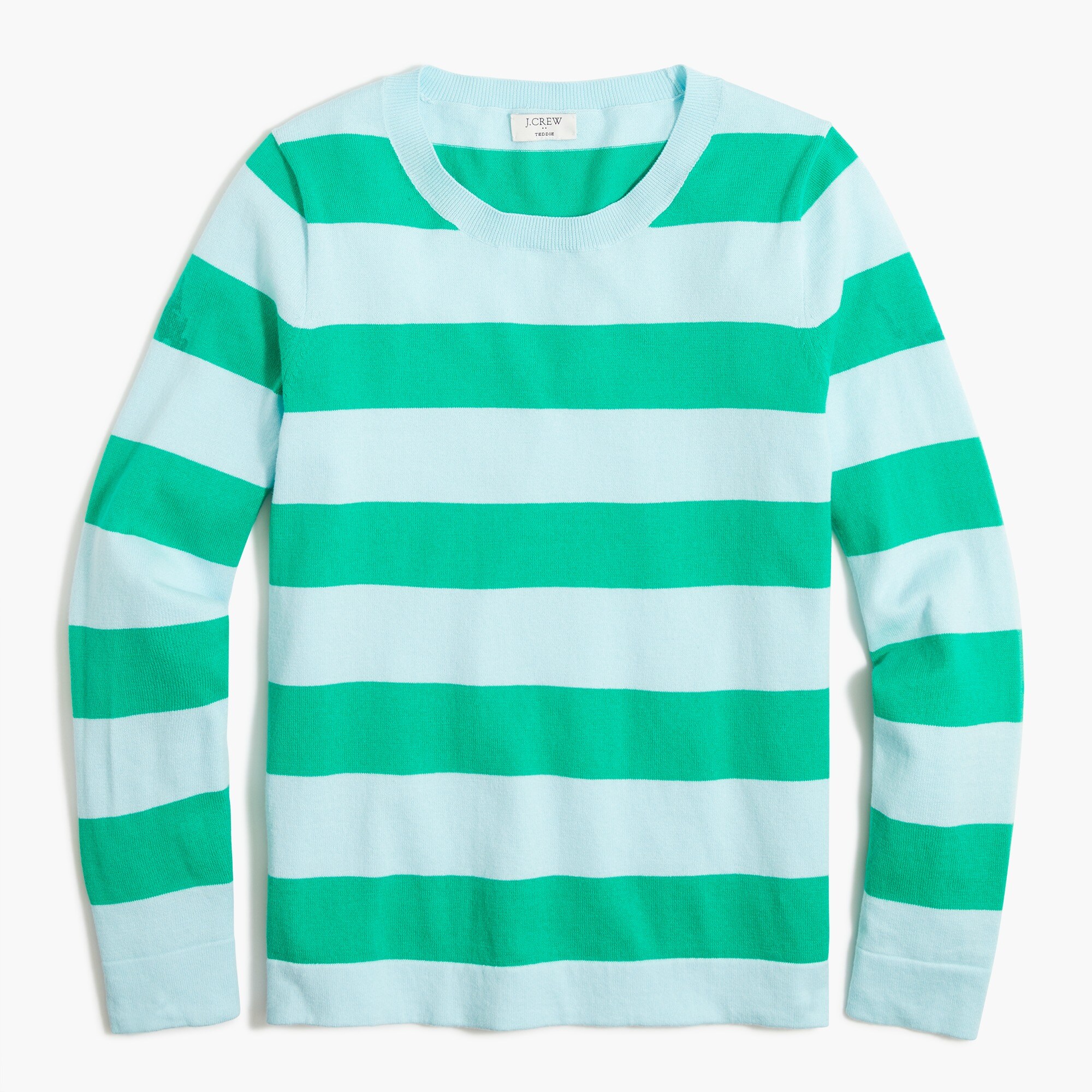 surfer stripe teddie sweater for women