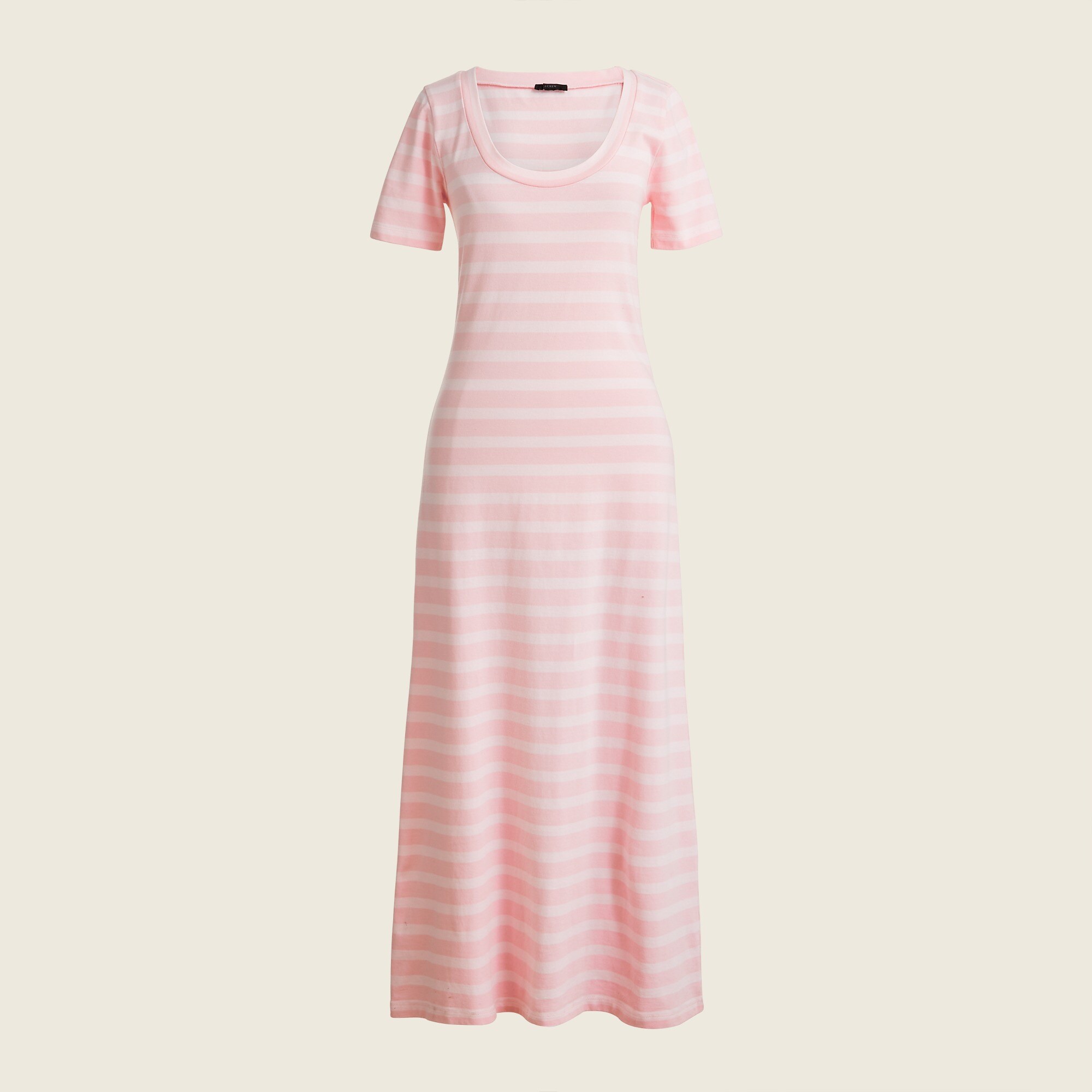 Knit midi dress in stripe