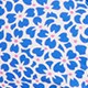 Floral ruffle-shoulder V-neck bikini top SEACOAST BLUE