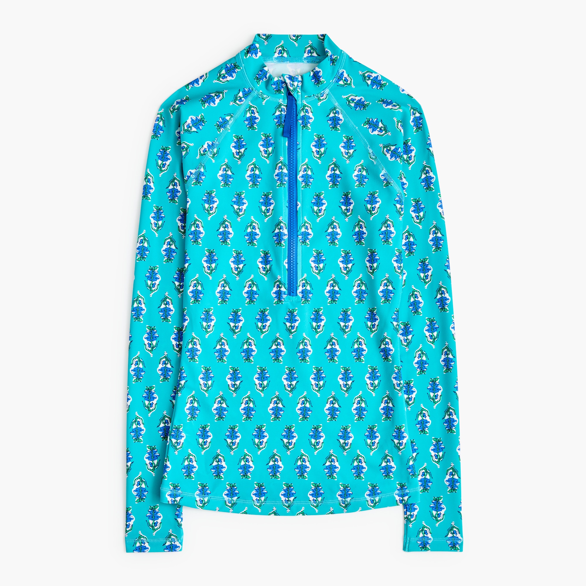 Rash guard with front zip
